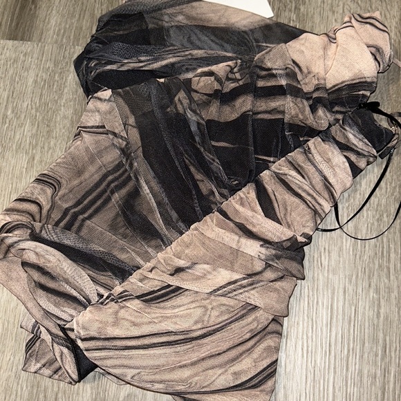 Zara printed tulle top - Picture 11 of 15